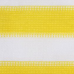 Balkongskjerm gul og hvit 120×500 cm HDPE