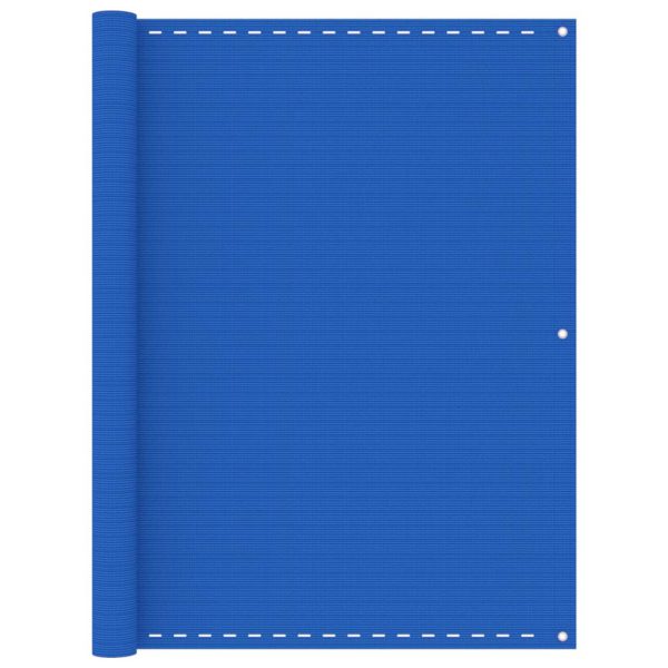 Balkongskjerm blå 120×600 cm HDPE