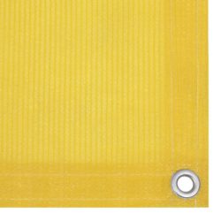 Balkongskjerm gul 90×500 cm HDPE