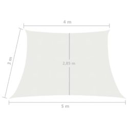 Solseil 160 g/m² hvit 4/5×3 m HDPE