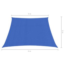 Solseil 160 g/m² blå 3/4×2 m HDPE