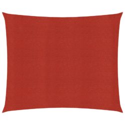 Solseil 160 g/m² rød 4,5×4,5 m HDPE