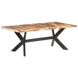 Spisebord 200x100x75 cm heltre med honningfinish