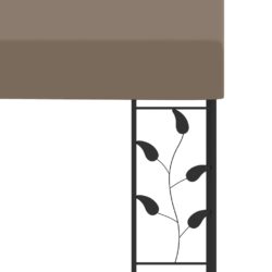 Veggmontert paviljong 3x3x2,5 m gråbrun