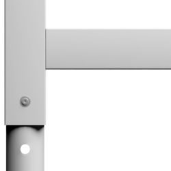 vidaXL Justerbare arbeidsbenkerammer 2 stk metall 85x(69-95,5)cm grå