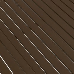 Hagebord brun 190x80x72 cm stål