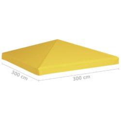 Toppduk til paviljong 270 g/m² 3×3 m gul