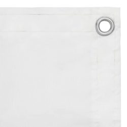 Balkongskjerm hvit 75×400 cm oxfordstoff