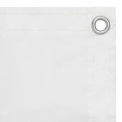 Balkongskjerm hvit 90×500 cm oxfordstoff