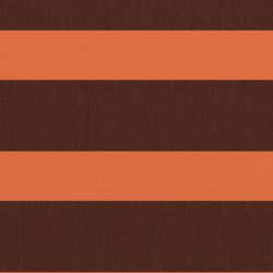 Balkongskjerm oransje og brun 75×300 cm oxfordstoff