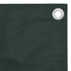 Balkongskjerm mørkegrønn 120×500 cm oxfordstoff