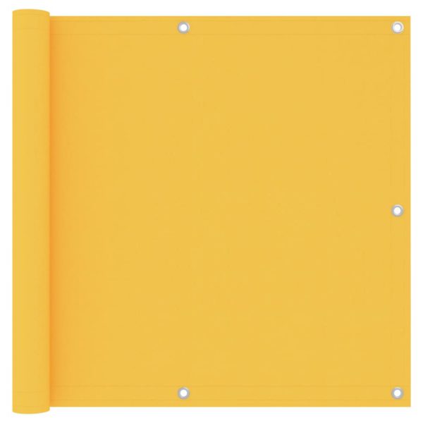 Balkongskjerm gul 90×400 cm oxfordstoff