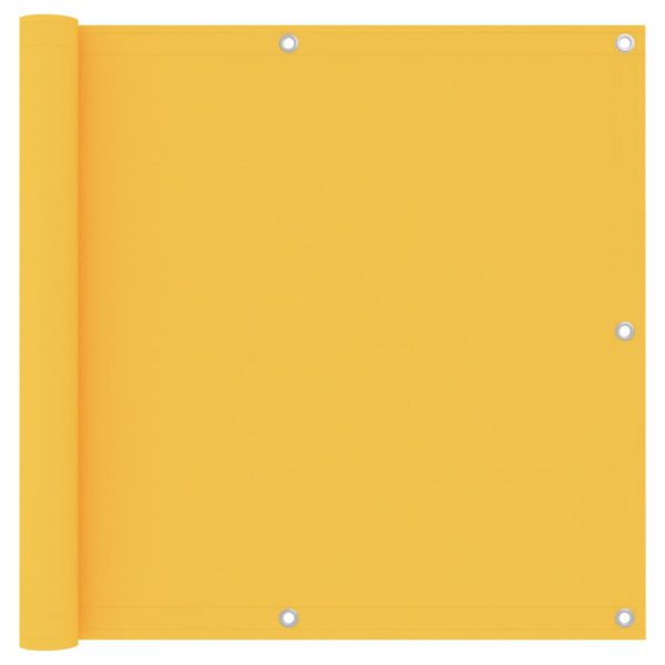 Balkongskjerm gul 90×600 cm oxfordstoff
