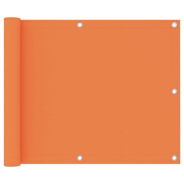 Balkongskjerm oransje 75×300 cm oxfordstoff