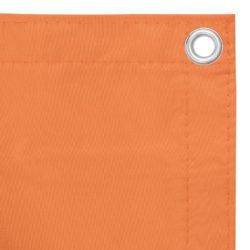 Balkongskjerm oransje 75×300 cm oxfordstoff