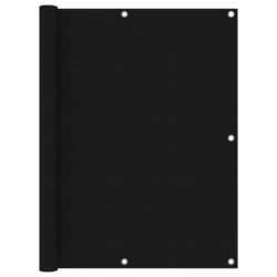 Balkongskjerm svart 120×600 cm oxfordstoff