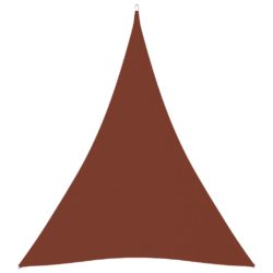Solseil oxfordstoff trekantet 3x4x4 m terrakotta