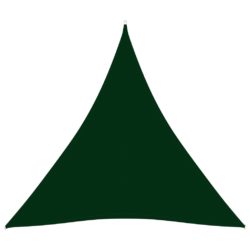 Solseil oxfordstoff trekantet 4,5×4,5×4,5 m mørkegrønn