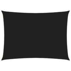 Solseil oxfordstoff rektangulær 3×4,5 m svart