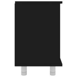 Baderomsskap svart 60x32x53,5 cm sponplate