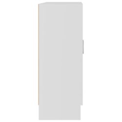 Vitrineskap hvit 82,5×30,5×80 cm sponplate