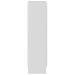 Vitrineskap hvit 82,5×30,5×115 cm sponplate