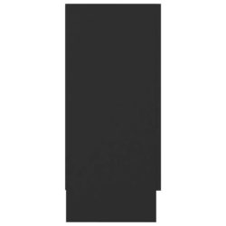 Skjenk svart 120×30,5×70 cm sponplate