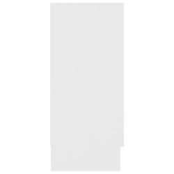 Vitrineskap hvit 120×30,5×70 cm sponplate