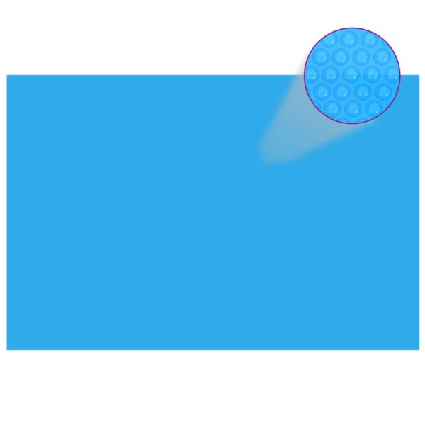 Bassengtrekk rektangulært 600×400 cm PE blå