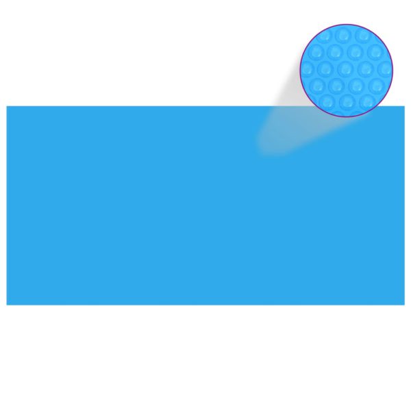 Bassengtrekk rektangulært 1200×600 cm PE blå