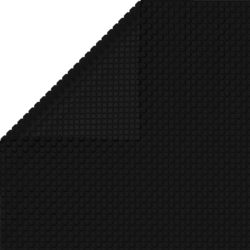 Bassengtrekk rektangulært 800×500 cm PE svart