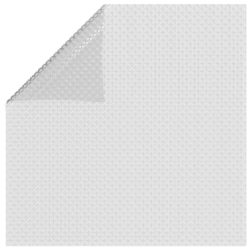 Flytende solarduk til basseng PE 488×244 cm grå