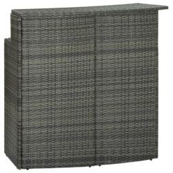 Hagebord grå 120x55x110 cm polyrotting