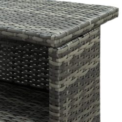 Hagebord grå 120x55x110 cm polyrotting