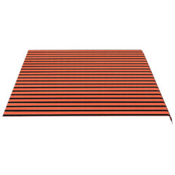 Erstatningsduk for markise oransje og brun 5×3,5 m