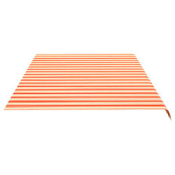 Erstatningsduk for markise gul og oransje 6×3,5 m
