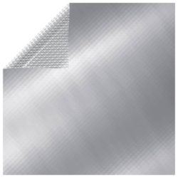 Flytende rektangulær solarduk til basseng PE 8×5 m sølv
