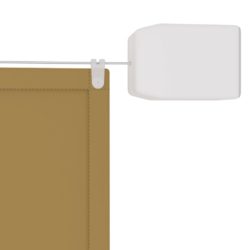 Vertikal markise beige 100×420 cm oxford stoff