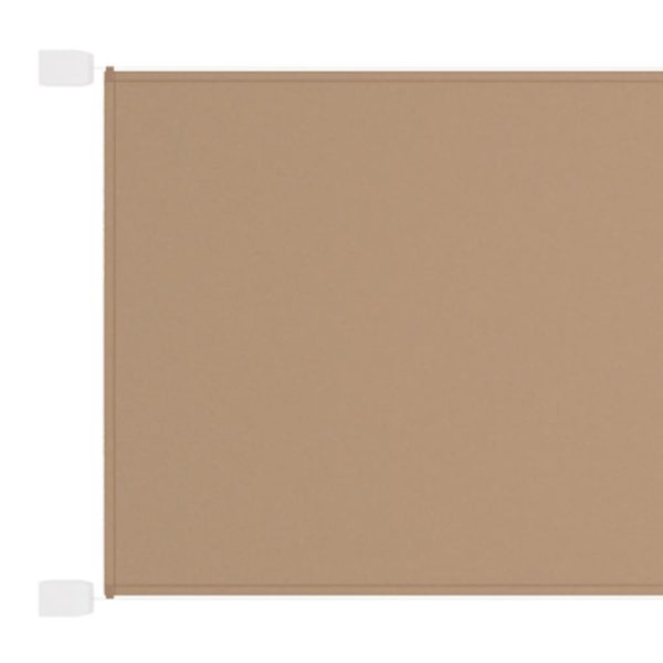 Vertikal markise gråbrun 100×270 cm oxford stoff
