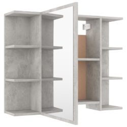 Baderomsmøbler 4 deler betonggrå sponplate