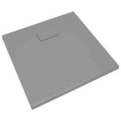 Dusjbrett SMC grå 80×80 cm