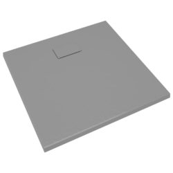 Dusjbrett SMC grå 90×80 cm