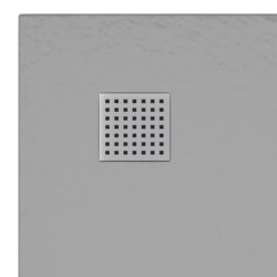 Dusjbrett SMC grå 90×90 cm