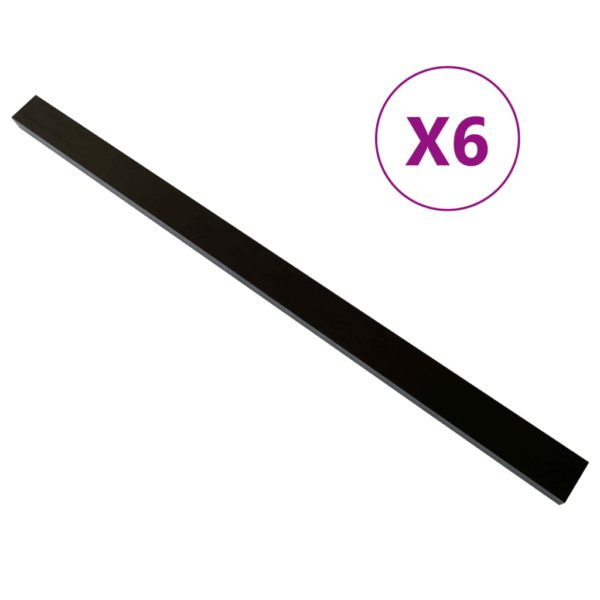 vidaXL Dekksbjelke 6 stk svart 170×8,5×4,5 cm WPC