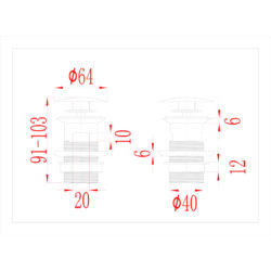 Skyveavløp med overløpsfunksjon krom 6,4×6,4×9,1 cm