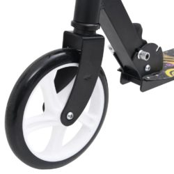 Sparkesykkel for barn 2 hjul med justerbart styre gul