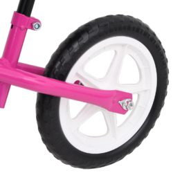 vidaXL Balansesykkel med 9,5-tommers hjul rosa
