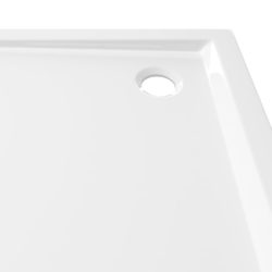 Kvadratisk dusjbrett ABS hvit 80×80 cm