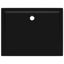 Rektangulært dusjbrett ABS svart 70×90 cm