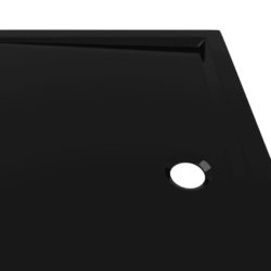 vidaXL Rektangulært dusjbrett ABS svart 70×100 cm